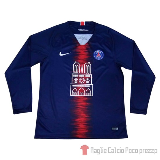 Maglia Paris Saint-Germain Notre-dame Manica Lunga 2019/2020 - Clicca l'immagine per chiudere